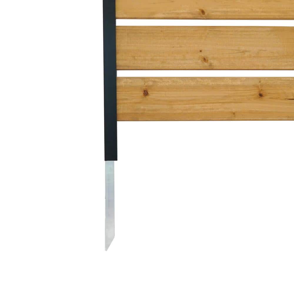 Concord 5ft x 3.2ft Cedar Wood Privacy Screen with Aluminum Posts
