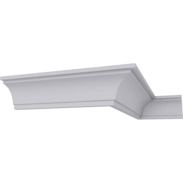 1-1/2 in. x 1-1/2 in. x 94-1/2 in. Polyurethane Tyrone Smooth Crown Moulding