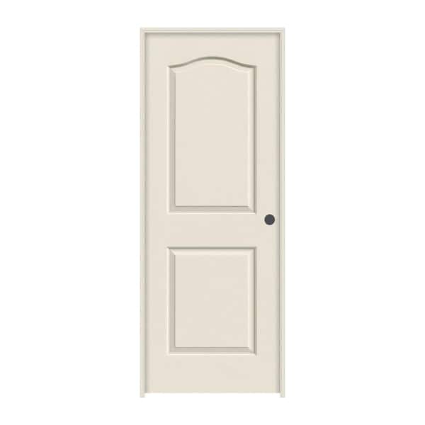 JELD-WEN 36 in. x 80 in. Princeton Primed Left-Hand Smooth Solid Core Molded Composite MDF Single Prehung Interior Door