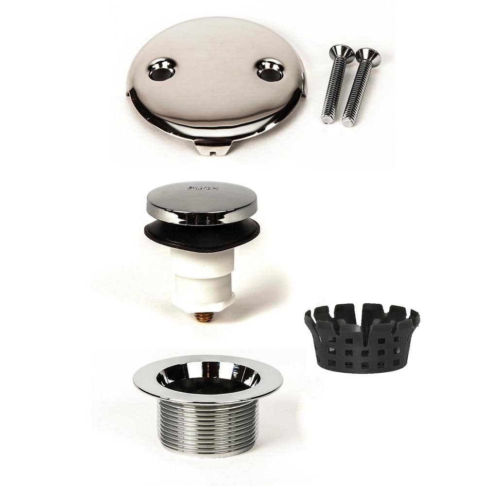 PF WaterWorks Toe Touch Tub Drain Trim Kit, Chrome PF0971CH The Home