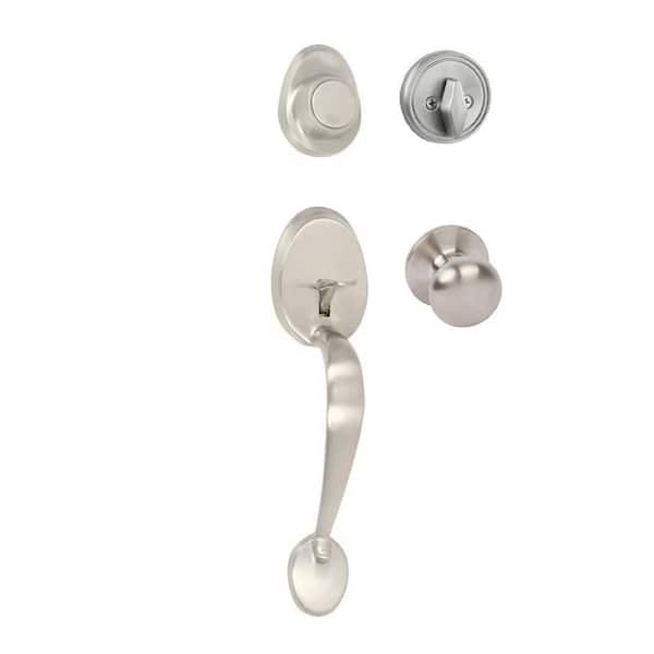 Tralee Satin Nickel Single Dummy Door Handleset