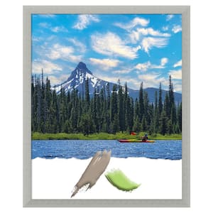 Silver Leaf Wood Picture Frame Opening Size 18 x 22 in.