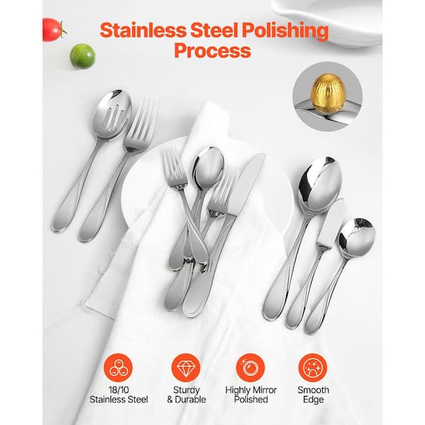 Silicone Cooking Spoons - Heat Resistant Kitchen Spoons For