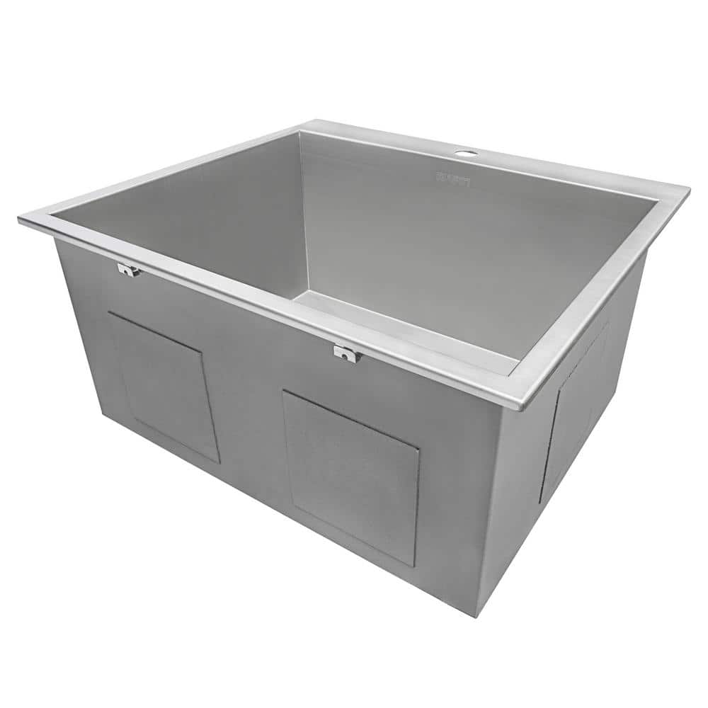 Ruvati 22" x 22" Stainless Steel Drop-In Utility Sink