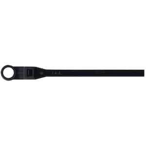 Cable Ties With Mounting Hole, UV Black