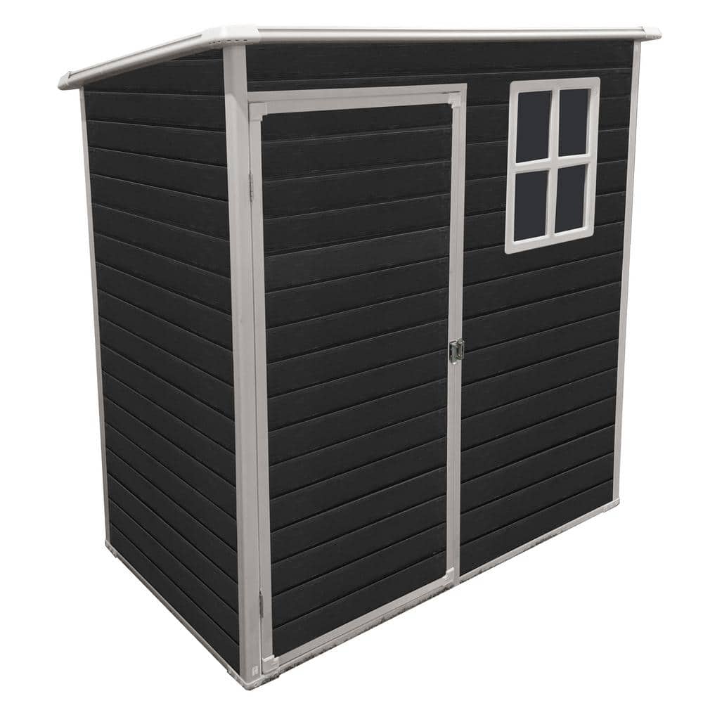 5 ft. W x 3 ft. D Outdoor plastic Storage Shed, Multiple Storage for Backyard Lawn, Coverage Area 15 sq. ft. Black price history on PriceWatchPro
