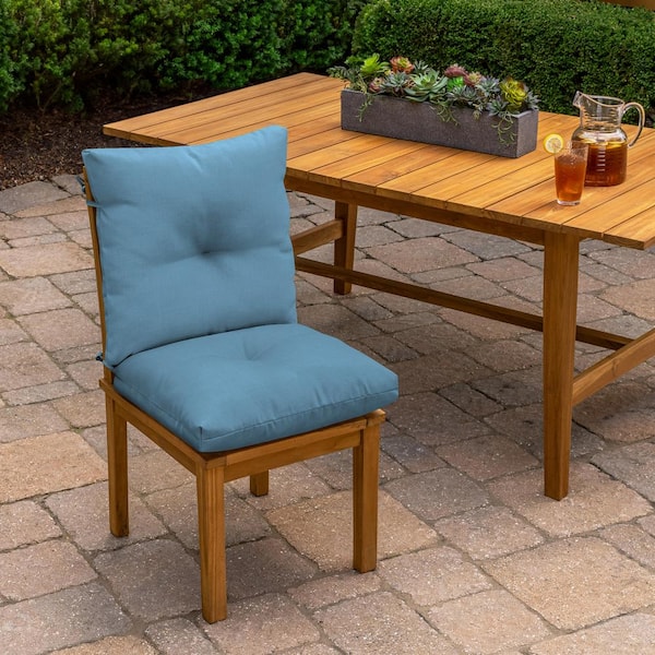 ARDEN Outdoor Plush Modern Tufted Blowfill Dining Chair Cushion