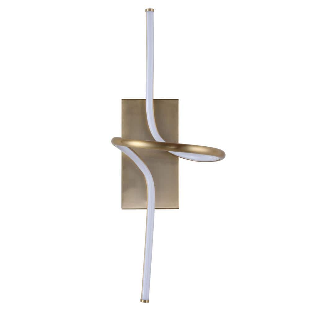 Sketch Minimalist Glam 23.5" Gold Integrated LED Vanity Sconce
