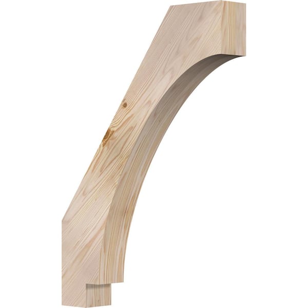 Ekena Millwork 3 1/2"W x 20"D x 28"H Imperial Smooth Knee Brace, Douglas Fir