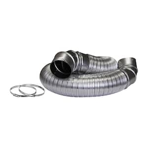 Everbilt 4 in. x 8 ft. Flexible Aluminum Dryer Vent Duct BTD48HD - The Home  Depot