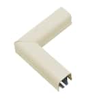Wiremold 500 Series Metal Surface Raceway 90° Flat Elbow, Ivory