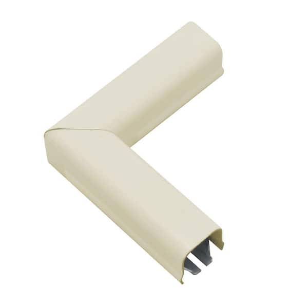 Legrand Wiremold 500 Series Metal Surface Raceway 90° Flat Elbow, Ivory