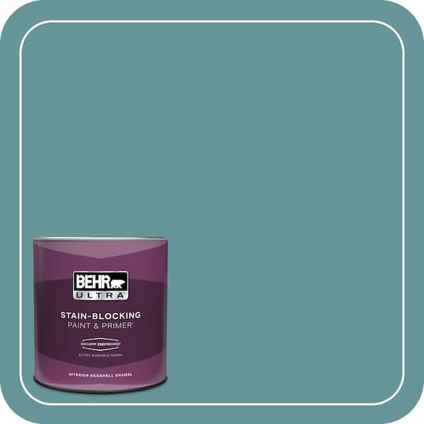 BEHR ULTRA 1 qt. #MQ6-33 Vintage Teal Extra Durable Eggshell Enamel Interior Paint & Primer