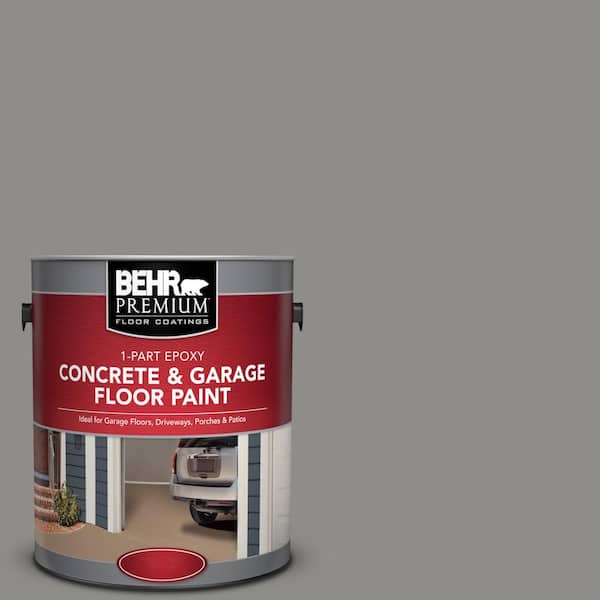 BEHR Premium 1 gal. #PFC-69 Fresh Cement 1-Part Epoxy Satin Interior/Exterior Concrete and Garage Floor Paint