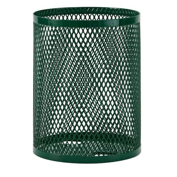32 gal. Diamond Green Commercial Park Portable Trash Receptacle