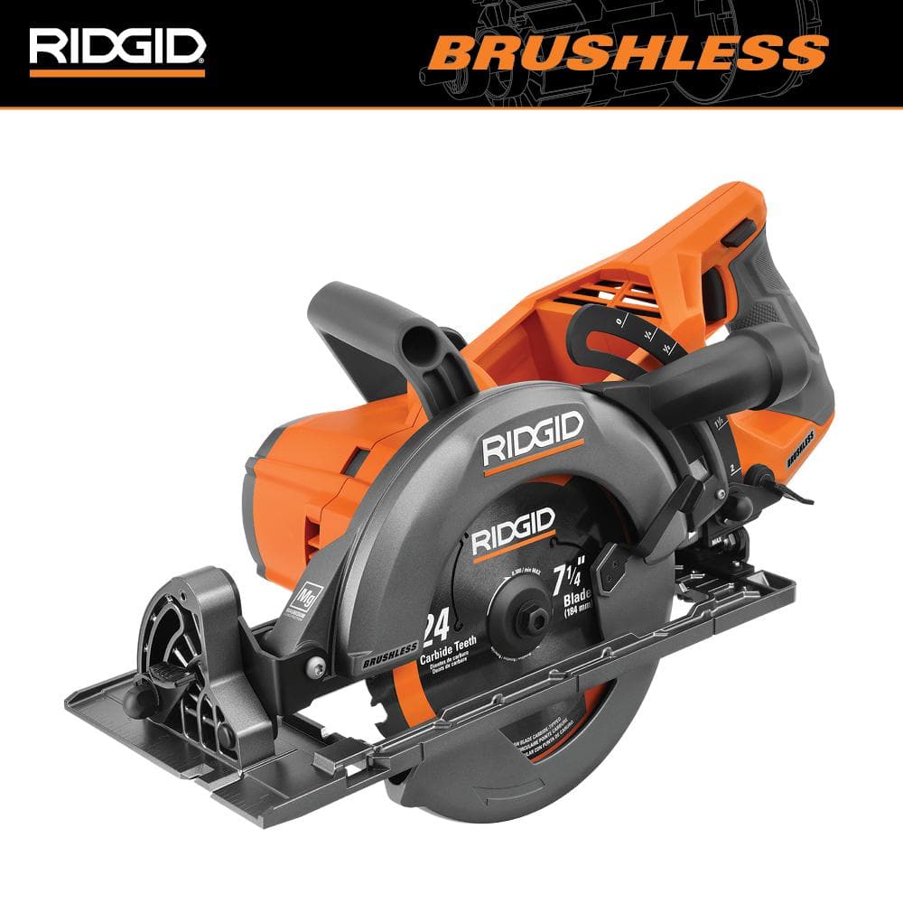 RIDGID 18V Brushless Cordless 7-1/4 in. Rear Handle Circular Saw