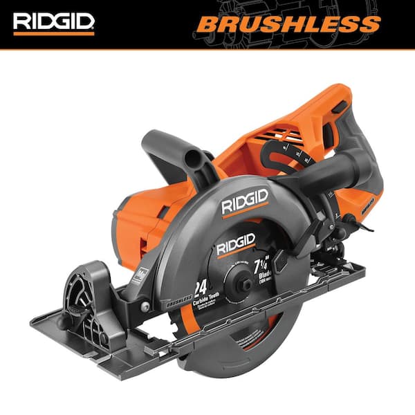 RIDGID 18V Brushless Cordless 7-1/4 in. Rear Handle Circular Saw (Tool Only)