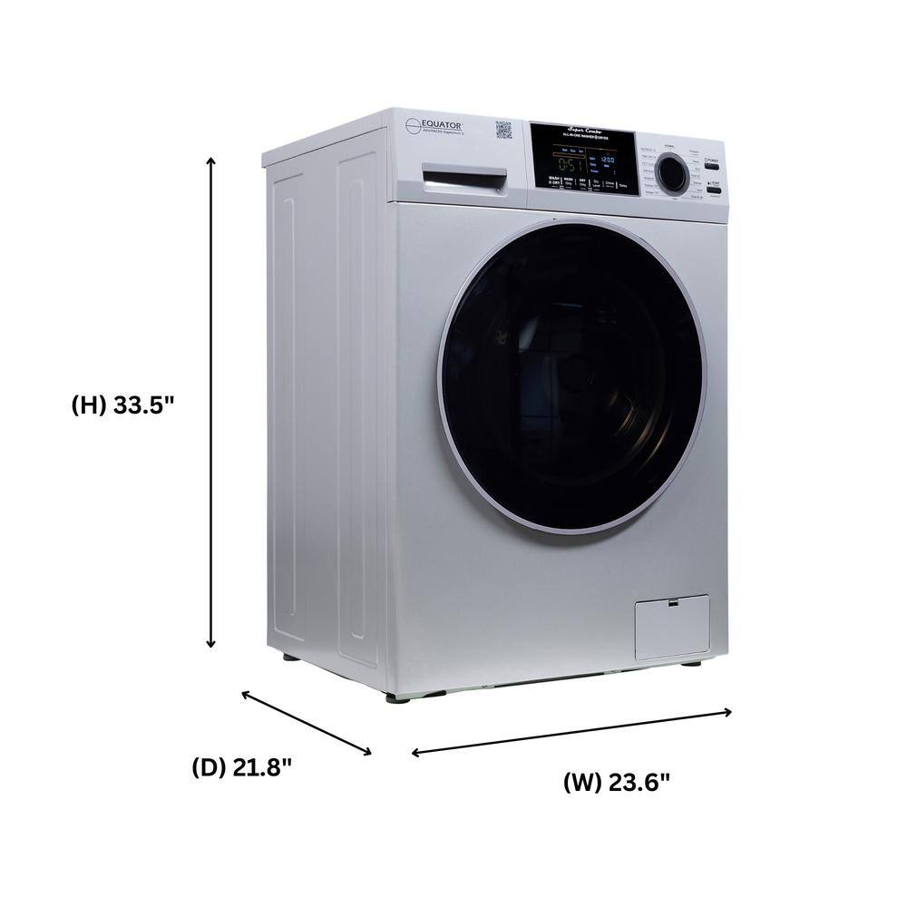 Silver 1.62 cu. ft. Stainless Steel Smart Washer Dryer Combo