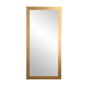 BrandtWorks Brushed Gold Framed Wide Wall Mirror 40 in. W x 43 in