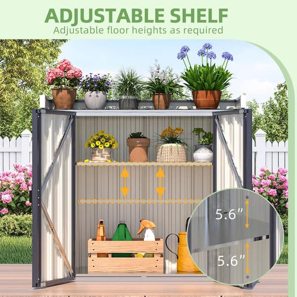 AECOJOY 38 in. W x 36 in. H Outdoor Storage Cabinet Waterproof