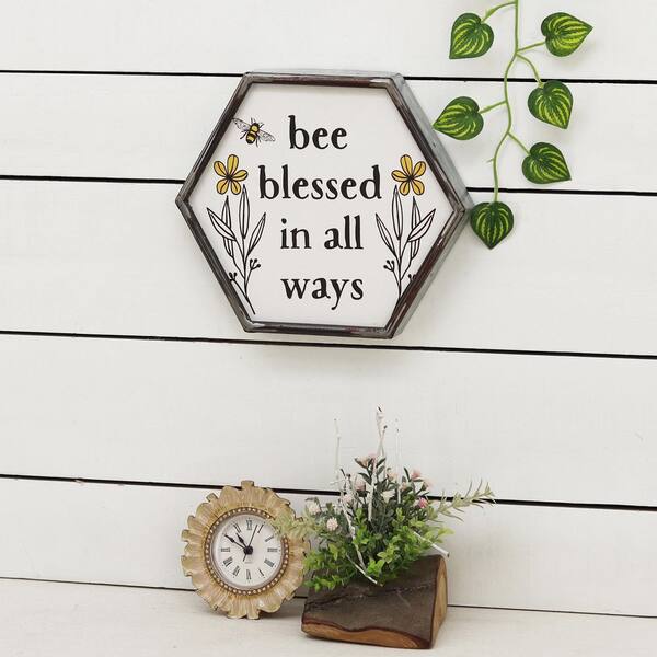 Hexagon house number wall hanging sign custom buy order