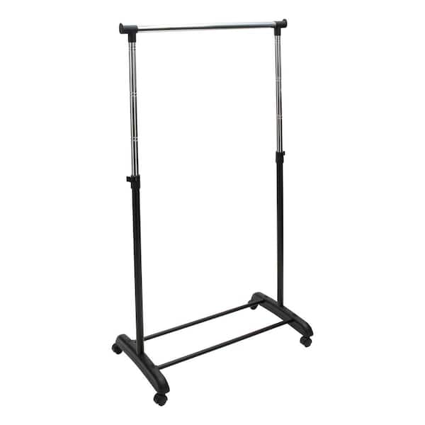 ORGANIZE IT ALL Chrome Steel Clothes Rack 17.32 in. W x 62.9 in. H