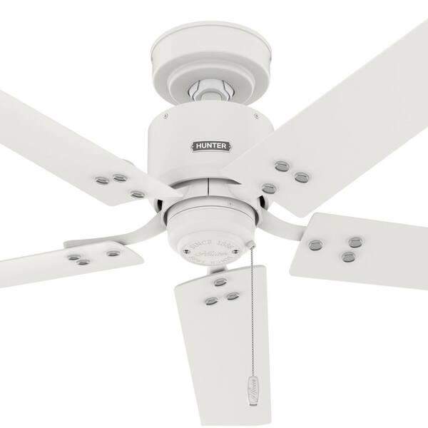 Hunter - Windbound 52 in. Indoor/Outdoor Fresh White Ceiling Fan For Patios or Bedrooms