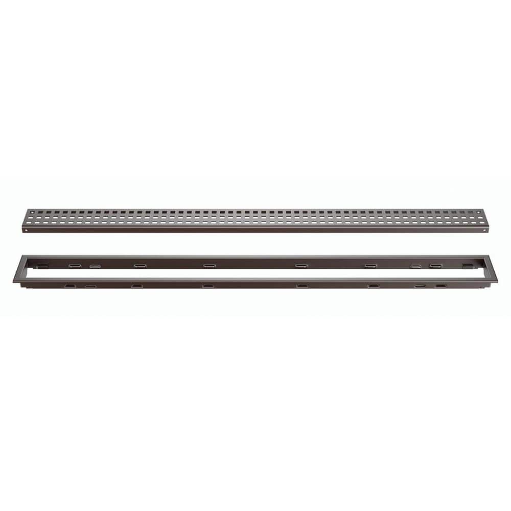 Kerdi-Line Bronze 31-1/2 in. Square Linear Drain Grate Assembly Floor Installation Kit for Accessory price history on PriceWatchPro