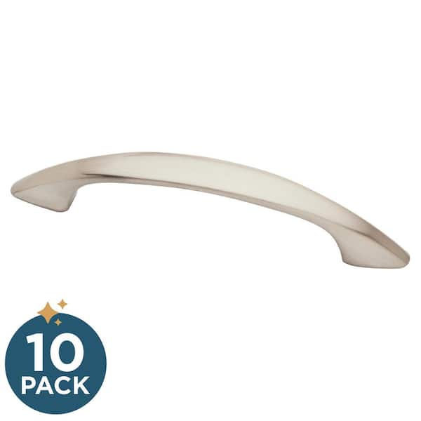 Franklin Brass 10-Pack Modern Curve 3 in. (76 mm) Modern Satin Nickel Cabinet Drawer Pulls