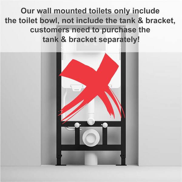 Teamson Kids One-piece 1.0/1.6 GPF Dual Flush Square Wall Hung Toilet Bowl  in White HD-US-WHT-1-02 - The Home Depot