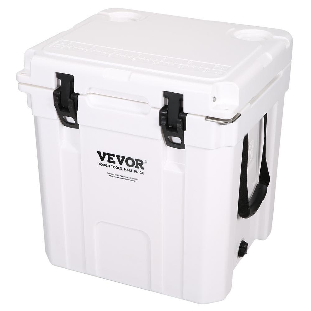 45 Cooler Ice with Cooler qt. BXSYLQQGS45QTGE56V0 45 Cans, Chest Holds Portable Retention Box Insulated Lunch - Home Handle, Hard VEVOR The Heavy-Duty Depot Ice