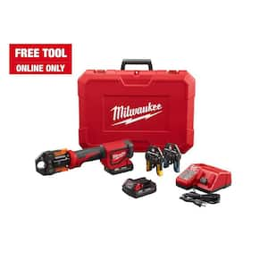 M18 18V Lithium-Ion Cordless Short Throw PEX Press Tool Kit w/ (3) Viega PureFlow Jaws,(2) 2.0Ah Batteries & Charger