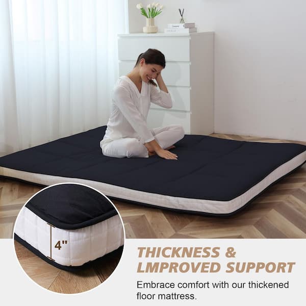 Afoxsos Foldable Queen Medium Memory Foam 4 in. Japanese