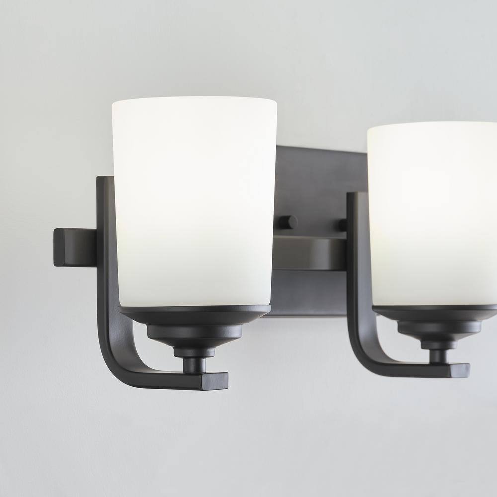 Midnight Black 3-Light Wall Bath Vanity Fixture