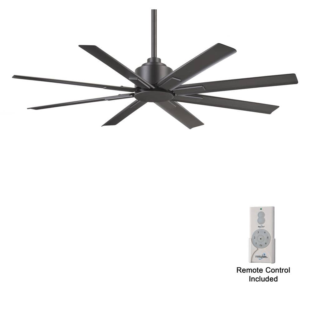 MINKAAIRE Xtreme H2O 52 in. 6 Fan Speeds Ceiling Fan in Smoked Iron