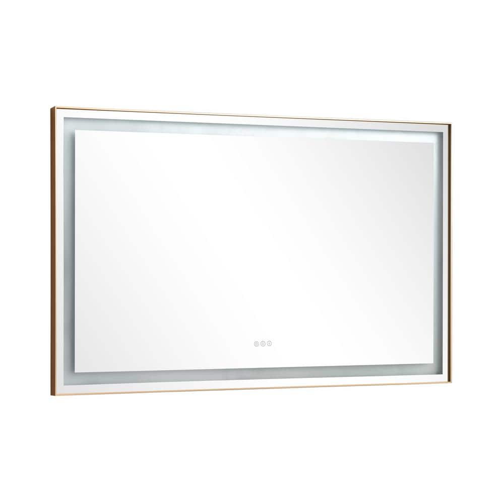 ANGELES HOME 84 in. W x 36 in. H Large Rectangular Aluminium Framed