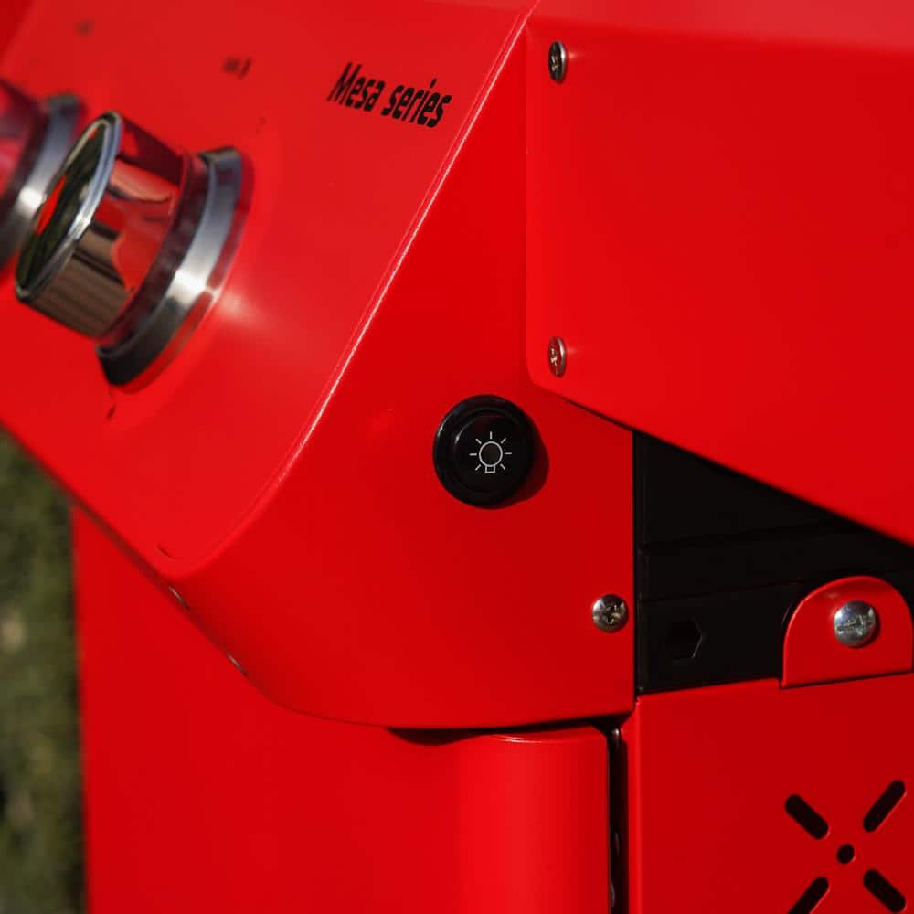 Mesa Series Red Stainless Steel 2-Burner Propane Gas Grill
