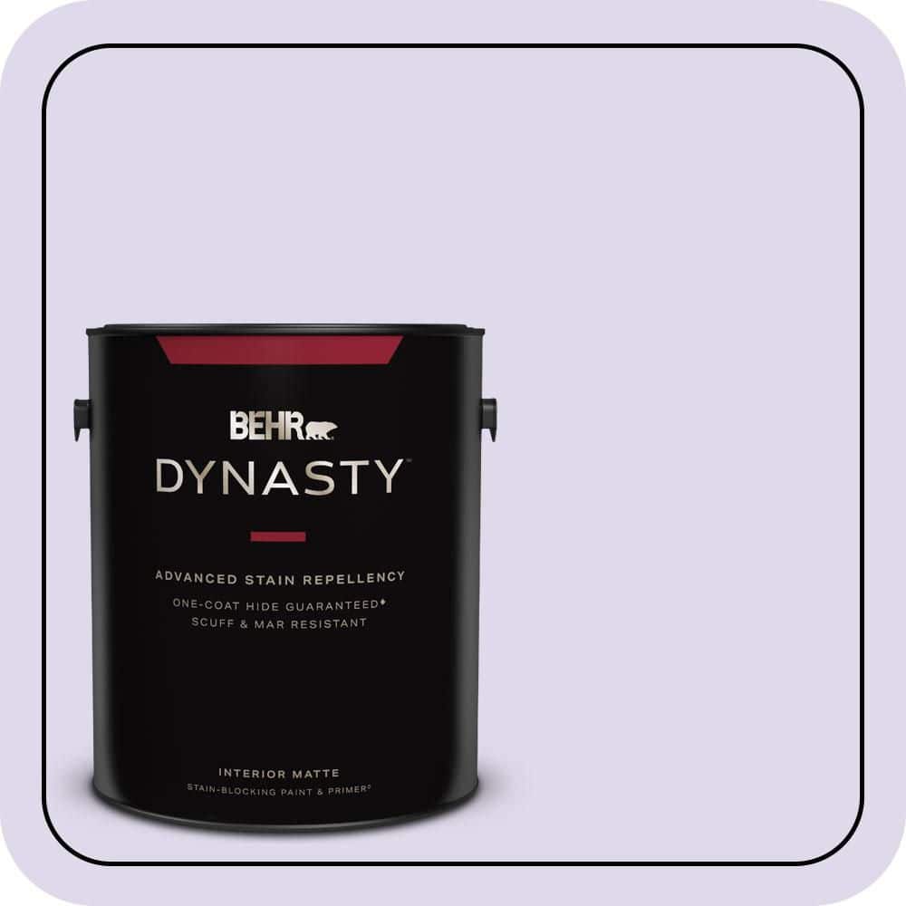 1 gal. #640A-2 Misty Violet Matte Interior Stain-Blocking Paint & Primer