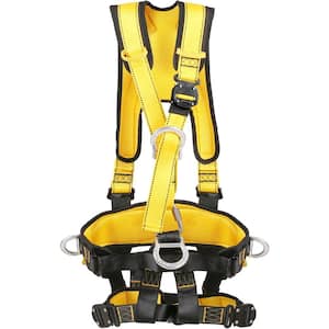 Safety Harness, Universal Full Body Harness, Detachable Safety Harness Fall Protection with Added Padding on Shoulder