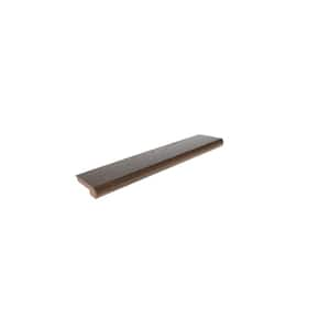 Stair Nose Sepia Oak 0.375 in. T x 20.75 in. W x 78 in. L Matte Solid Hardwood Trim