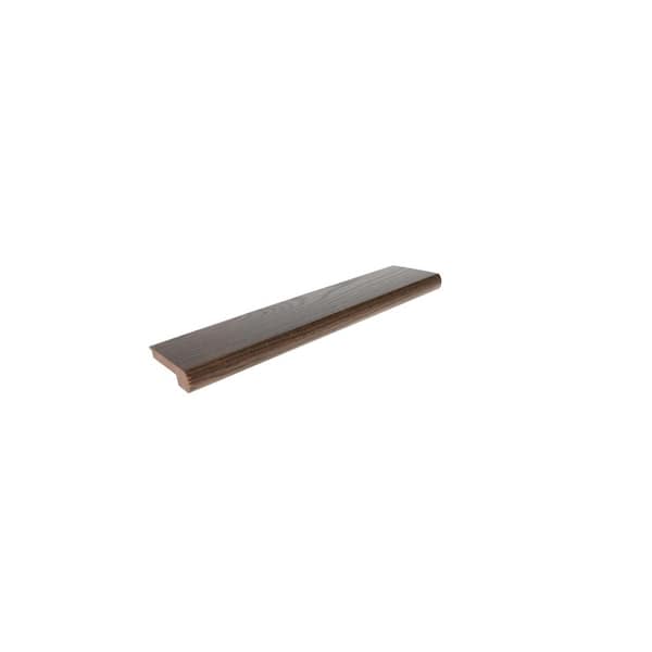 ROPPE Stair Nose Sepia Oak 0.375 in. T x 20.75 in. W x 78 in. L Matte Solid Hardwood Trim