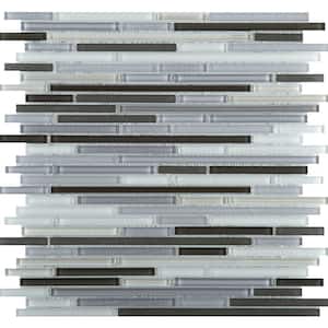 Infinity Era Glossy 11.73 in. x 11.73 in. x 4mm Glass Mesh-Mounted Mosaic Tile (0.96 sq. ft.)