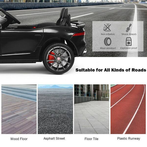 Costway 12-Volt Jaguar F-Type SVR Licensed Kids Ride On Car Costway 12-Volt Jaguar F-Type SVR Licensed Kids Ride On Car