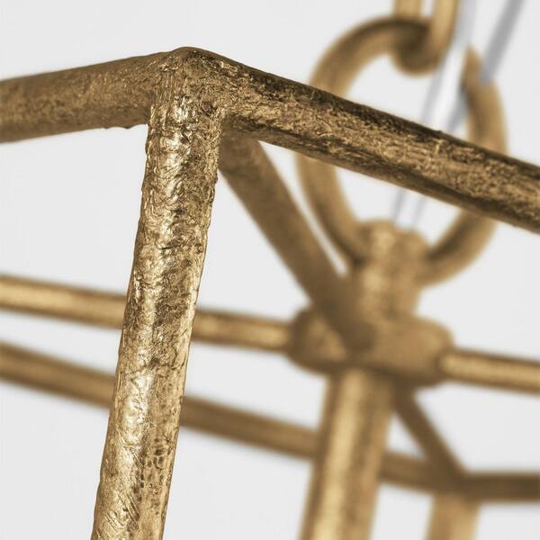 Generation Lighting - Viota Small 3-Light Casted Gild Finish Dining Room Entry Hallway Transitional Pendant Light