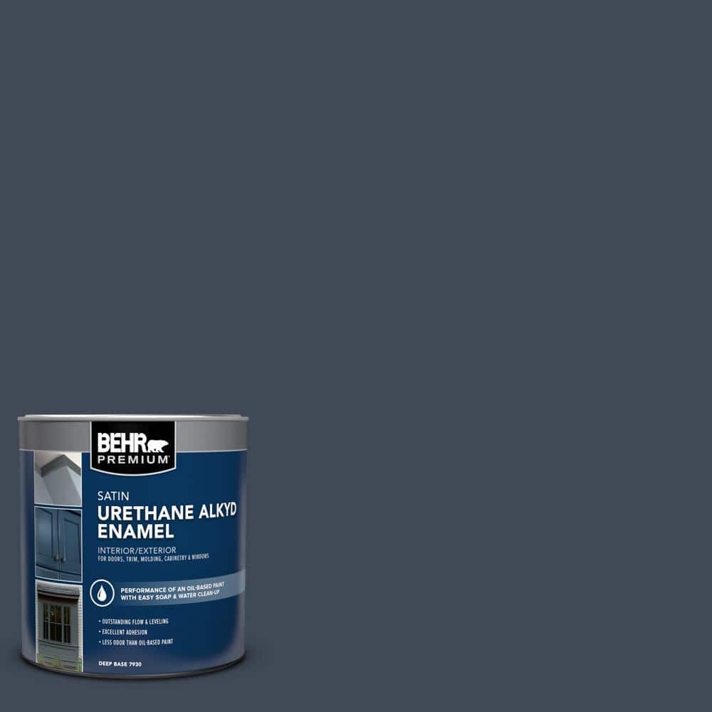 1 qt. #PPU14-20 Starless Night Satin Enamel Urethane Alkyd Interior/Exterior Paint price history on PriceWatchPro