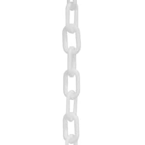 2 in. (#8, 51 mm) x 50 ft. HD White Plastic Chain
