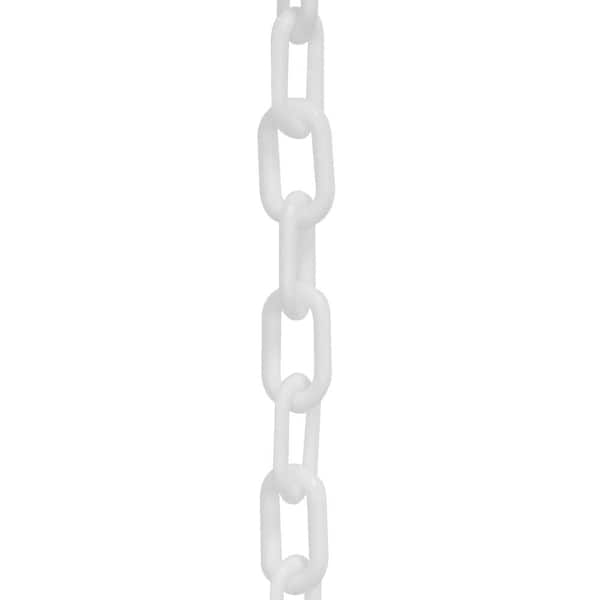 Mr. Chain 2 in. (#8, 51 mm) x 50 ft. HD White Plastic Chain