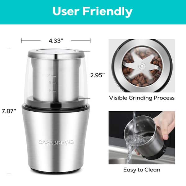 Brentwood 8 oz. Electric Flat Burr Coffee Grinder Brentwood