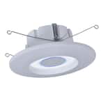 RL56 Series 5 in./6 in. Tunable CCT Smart Voice Integrated LED Recessed White Retrofit Module Trim
