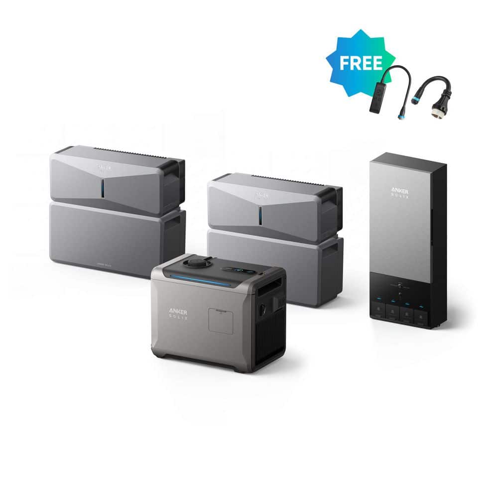 SOLIX E10 Infinite Automatic Backup Kits, 12kWh/15.2kW Rated Output, 5X Backup Time, Air-Cooled WholeHouse Generator